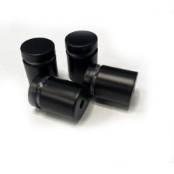 PANEL SZKLANY DO KUCHNI 60x60cm PRZEZROCZYSTY 4mm CZARNE DYSTANSE