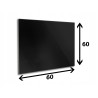 Panel szklany hartowany CZARNY 60x60 cm 6mm