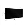 Panel szklany hartowany CZARNY 70x40 cm 6mm