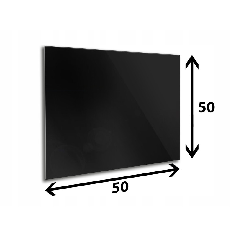 Panel szklany hartowany CZARNY 50x50 cm 4mm