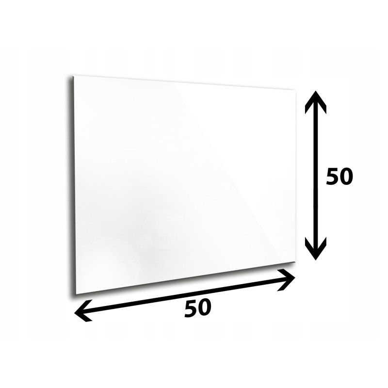 Panel szklany hartowany BIAŁY 50x50cm 4mm