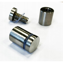 PANEL SZKLANY DO KUCHNI 60x30cm CZARNY 6mm SREBRNE DYSTANSE