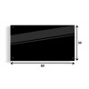 PANEL SZKLANY DO KUCHNI 60x30cm CZARNY 4mm CZARNE PINY