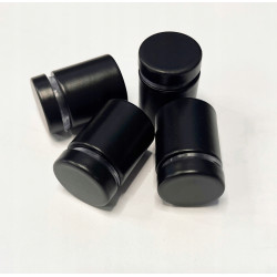 PANEL SZKLANY DO KUCHNI 70x50cm BIAŁY 4mm CZARNE DYSTANSE