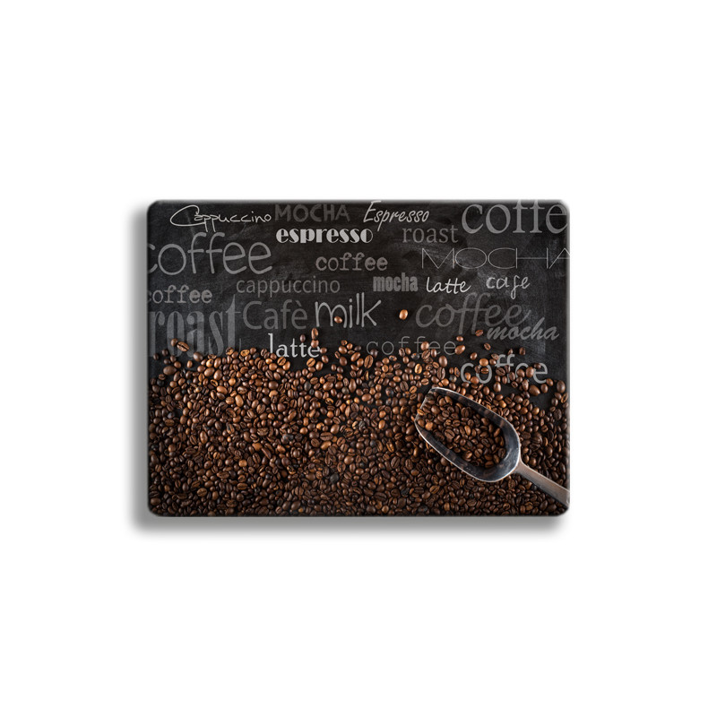 Deska szklana Types of Coffee