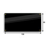 PANEL SZKLANY DO KUCHNI 100x50cm CZARNY 4mm ZŁOTE DYSTANSE