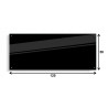 PANEL SZKLANY DO KUCHNI 120x50cm CZARNY 4mm CZARNE DYSTANSE