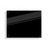 PANEL SZKLANY DO KUCHNI 90x70cm CZARNY 4mm CZARNE DYSTANSE
